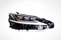 2019-2021 Lexus ES250 ES300H ES350 Ensemble de phares LED complets Ensemble de trois faisceaux Mise à niveau gauche + droite 6000k Couleur Noir
