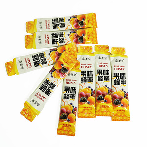 Sobres de Miel con Sabor a Frutas OEM, Dulzura Natural, Sabor Intenso, 20g x 10 Cajas, Tipo de Alimento: Empaque Personalizado - Product Image 1