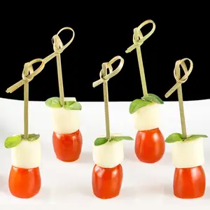 Custom Bamboo Skewers Food Fruit Skewers Party Items