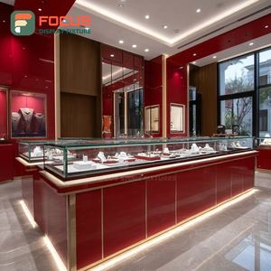 Vitrine de magasin de bijoux de luxe avec panneau en verre trempé, armoire à bijoux - Product Image 2