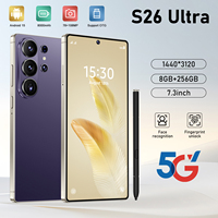 Nuevo Teléfono Inteligente S26 Ultra 5G, Versión Global, 78MP+108MP, Pantalla Grande de 7.3 Pulgadas, Doble SIM, Teléfono Móvil Android