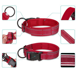 <span class=keywords><strong>Collar</strong></span> de perro reflectante de nailon de seguridad de estilo moderno en stock listo con anillo de tracción de aleación <span class=keywords><strong>Collar</strong></span> de perro resistente <span class=keywords><strong>Collar</strong></span> de perro de nailon - Product Image 4