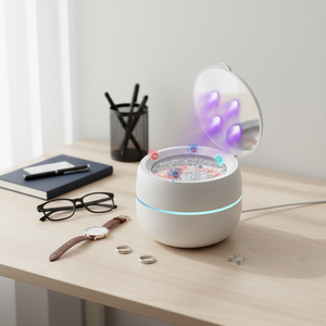 Máquina de Limpieza Dental por Ultrasonido de Alta <span class=keywords><strong>Frecuencia</strong></span> de 45kHz ODM, <span class=keywords><strong>Luz</strong></span> UV, Acero Inoxidable, Temporizador Digital para Limpieza de Joyas y Hogar - Product Image 1