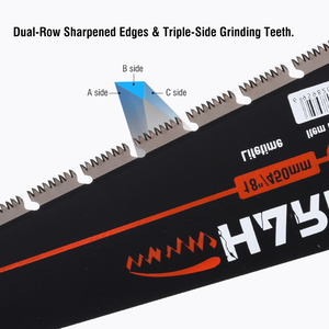 Scie à <span class=keywords><strong>main</strong></span> professionnelle HARDEN Multi Pro en acier au carbone et au manganèse pour la coupe du bois avec poignée en TPR - Product Image 4