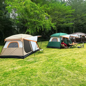 Carpas para Exteriores al por Mayor, Doble Capa, Gran Espacio, Carpa Familiar para las Cuatro Estaciones, 4-6 Personas, Impermeable, Apertura Automática Rápida, para <span class=keywords><strong>Camping</strong></span> - Product Image 5