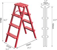 Échelle télescopique double face portable moderne en aluminium Echelles pliantes pour monte-escalier pour l'extérieur, la maison et le jardin Conforme à Use-EN131