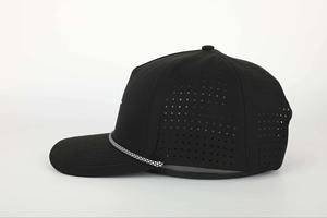 Gorra de béisbol estructurada de 5 paneles con parche de PVC con logotipo personalizado, gorra de camionero impermeable, gorras de rendimiento, gorras de cuerda de Golf para hombre - Product Image 5