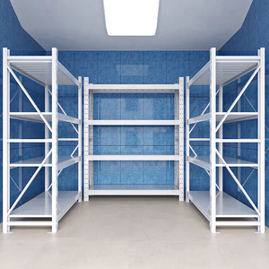 Estanterías Metálicas de Acero con Recubrimiento Electrostático en Polvo, Estanterías Metálicas de 4 Niveles, Estantes Ajustables, Estanterías de Acero para Paletas, Estanterías de Almacenamiento para Garaje - Product Image 3