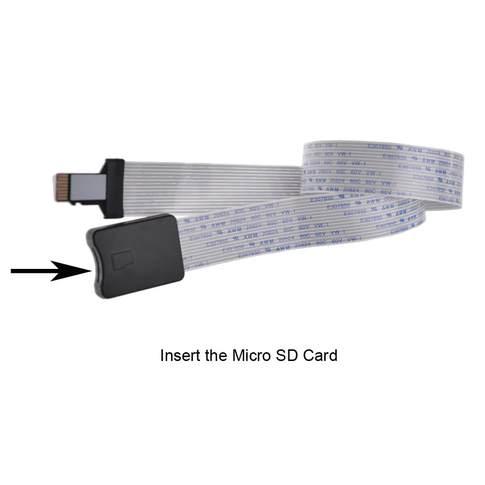 Extensor de cable de extensión para tarjeta micro SD, extensor de cable con lector de tarjetas de memoria móvil GPS para coche