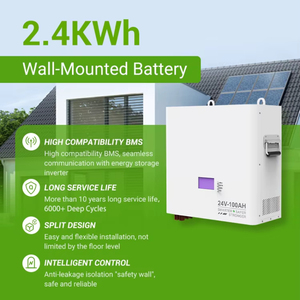 Factory Lithium <b>Battery</b> <b>24v</b> 100ah Deep Cycle Powerwall Solar for Home DDBGSG48100 Home Energy Storage DDBGSG48100 - Product Image 4
