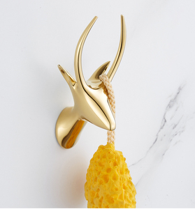 ตะขอแขวนติดผนังสำหรับตกแต่งสไตล์นอร์ดิก,ที่แขวนผนังเสื้อโค้ทตัวแขวนรูปช้างม้ากวาง - Product Image 2