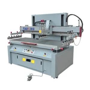 TX-80120ST Mesin Printer Semi-otomatis, Mesin Cetak Layar Datar dengan Meja Vakum