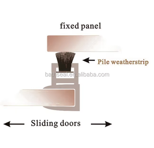 Tiras de Sellado de PVC/<span class=keywords><strong>PC</strong></span> Transparentes para Puertas Corredizas de Baño, Resistentes al Agua y al Polvo, Corte Personalizable, Venta al Por Mayor de Fábrica - Product Image 3
