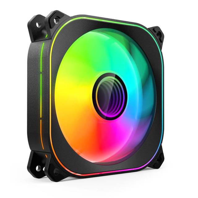 SOEYI Hot Sale RGB CPU Cooler Fan 3PIN Power 4PIN Copper ARGB Fan for PC Air Cooling Radiator With Infinity Mirror Light