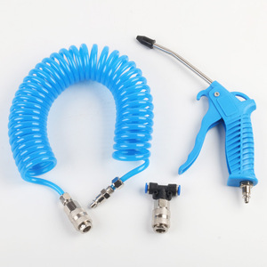 Kit de soplador de polvo Ensiyi con manguera en espiral de PU de 6 m, neumático, para limpieza de tanques de aire en cabinas de camiones - Product Image 2