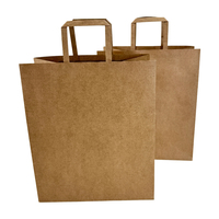 Sacs en papier kraft réutilisables de style Noël avec logo personnalisé en gros pour usage cosmétique