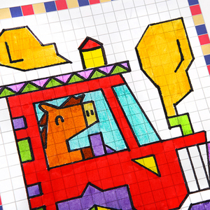 De diseño de moda de <span class=keywords><strong>dibujos</strong></span> animados de los niños magia de impresión de pintura de la mano dibujar Pixel fotos dibujo de libro - Product Image 2