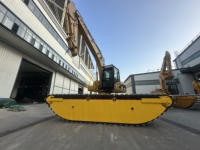 Excavatrice amphibie sur chenilles en aluminium Cat320cl 320d pour marais et zones boueuses
