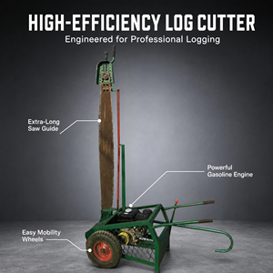 DM2400 <b>Wood</b> Slasher 2050mm Max Log Diameter 5.5kW Industrial Electric Log <b>Cutting</b> <b>Machine</b> - Product Image 1