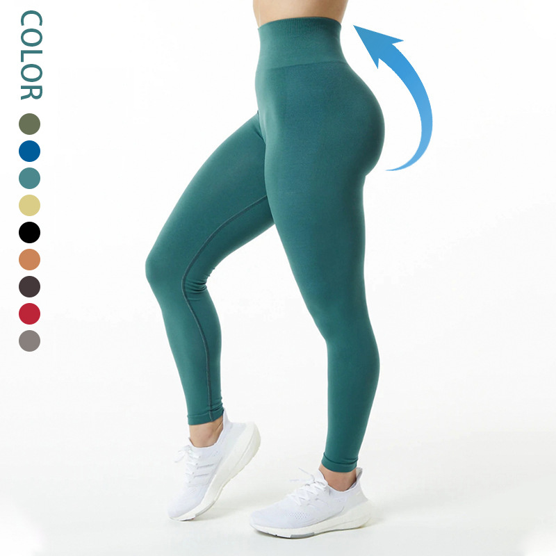 Low Moq Sexy Fitness Workout Scrunch Butt Lifting High Waist Yoga Gym Seamless Pants Plus Size Women Legging