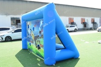 PVC Gonflable Football Shootout Sports de Plein Air Football Kick Jeu Cible Football Shoot Out Gonflable Football Tir Porte