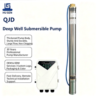 Pompe solaire submersible électrique SDM 0.25HP à fil de cuivre 1800W à haute pression pour puits profond avec impulsionneur en acier inoxydable OEM