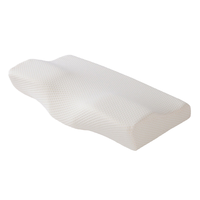 Oreiller orthopédique à mémoire de forme Lianda P-007 à motif uni pour hôtel, soutien cervical, design personnalisable, 100 % polyester