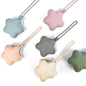 Boîte de rangement portable en <span class=keywords><strong>silicone</strong></span> pour les sorties, boîte de rangement en <span class=keywords><strong>silicone</strong></span> pour sucettes de bébé, pochette de rangement en forme d'étoile à cinq branches - Product Image 1