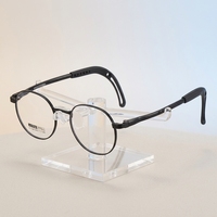 Monturas de Gafas Metálicas para Niños, Aro Completo, Duraderas, de Alta Calidad, de Silicona, con Bloqueo de Luz Azul, Aptas para Lentes Graduadas