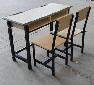 Nuevo Producto: Conjuntos de Escritorio y Silla Doble Personalizables para Aulas Universitarias, Sillas Escolares, Escritorio Escolar - Product Image 3