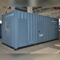Générateur diesel silencieux en conteneur 1000-2000 kW |   1250-2500 kVA Triphasé 400 V 50/60 Hz ATS Démarrage automatique Démarrage à distance Contrôle à distance