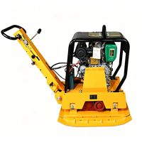 Compacteur vibrant à plateforme plate bidirectionnel de type 220 avec moteur à essence Honda/Lifan, machine de compactage vibratoire haute efficacité