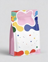 Sachet alimentaire personnalisé imprimé, pochette verticale haute barrière avec fenêtre, idéale pour les biscuits, les fruits secs et les bonbons
