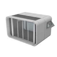 Maison mobile de luxe pour hôtel de villégiature capsule de glamping mobile d'extérieur portable