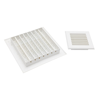 Système de ventilation d'air intérieur moderne, grille d'aération carrée en plastique ABS avec installation facile, registres d'aération de plafond