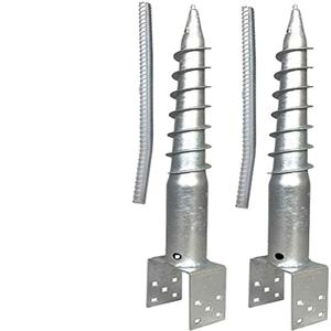 Ancrage au sol en U galvanisé sans crevaison pour <span class=keywords><strong>fondation</strong></span> de clôture en bois - Product Image 2