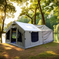 Tente Gonflable de Luxe 2026 pour Camping Extérieur, Imperméable, Coupe-Vent et Durable, Modèle 8+8