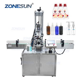 ZONESUN Automatic Electric Screw Bottle Plastic Glass Water <b>Juice</b> Honey Small Washing Dropper Spout Pouch Capping <b>Machine</b> - Product Image 1
