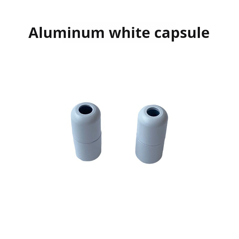 Capsule blanche en aluminium