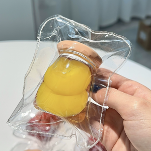 Jouet anti-stress créatif en forme de fruits (fraise et pêche jaune) en conserve, à rebond lent, pour le jeu et l'ornementation - Product Image 5