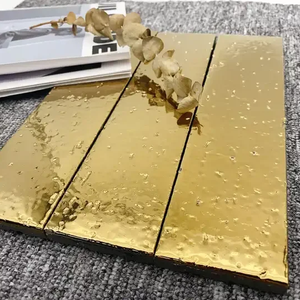 백스플래시 주방 욕실 샤워 광택 유약 세라믹 벽 골든 글레이즈 타일 세라믹 벽 타일 - Product Image 2