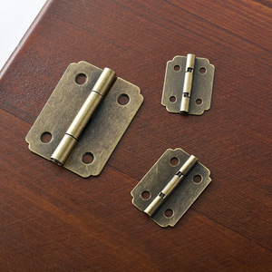 Bisagra de hierro para muebles, 4 orificios, montaje en superficie, herraje tradicional duradero para joyero, caja de madera, caja de vino, caja de embalaje - Product Image 2