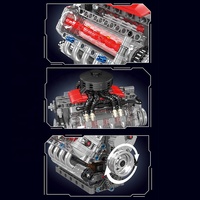487 pièces blocs de construction moteur motorisé modèle jouet expérience physique bricolage entraînement électrique Simulation moteur brique ensemble de construction