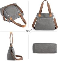 Venta al por mayor Bolsos de mujer Lona Correas ajustables Bolsos de hombro Uso diario Mensajero Crossbody Multi bolsillo Bolsos versátiles