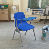 Chaise de formation multifonctionnelle mobile au design moderne Chaise pliante en plastique avec tableau d'écriture des fabricants