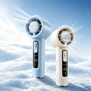 <b>USB</b> Rechargeable <b>Mini</b> Handheld Portable Turbo <b>Fan</b> 13000RPM Digital Display 100-Speed Variable TEC Cooling 3000Mah - Product Image 1