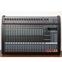 Mezclador de Potencia Profesional MT de 8/12/16/24 Canales, Consola de Audio para DJ, Sistema de Sonido para Escenarios, Espectáculos en Vivo, Iglesias y Estudios