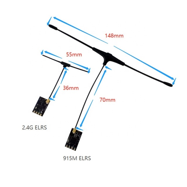PFLY 2.4G 915MHz ExpressLRS ELRS Receiver High Sensitivity Long Range Control Link for Professional Cinematic FPV Drone
