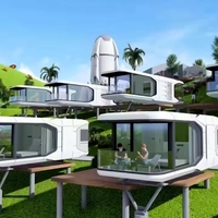 Maison personnalisée Friendly House moderne préfabriquée de luxe avec un prix compétitif Space Capsule House