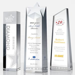 ยอมรับของขวัญทางธุรกิจการออกแบบรางวัลคริสตัลบล็อกคริสตัลรางวัลแก้วคริสตัล 3 มิติ - Product Image 5